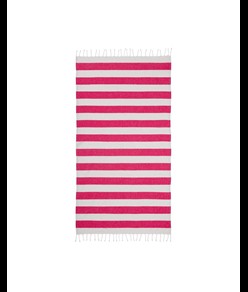 Telo mare/pareo  in cotone riciclato  da 180 gr/m2 con frange, misura 90x170 cm