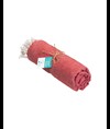 Telo mare/pareo  in cotone riciclato  da 180 gr/m2 con frange, misura 90x170 cm