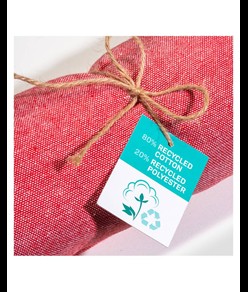 Telo mare/pareo  in cotone riciclato  da 180 gr/m2 con frange, misura 90x170 cm