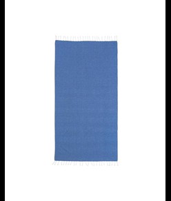 Telo mare/pareo  in cotone riciclato  da 180 gr/m2 con frange, misura 90x170 cm