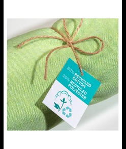 Telo mare/pareo  in cotone riciclato  da 180 gr/m2 con frange, misura 90x170 cm