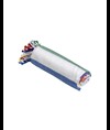 Telo mare/pareo  in cotone riciclato  da 180 gr/m2 con frange, misura 90x170 cm