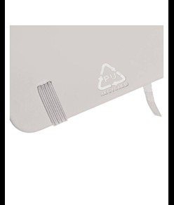 Quaderno  con copertina in PU riciclato con fogli a righe (80 pag.)