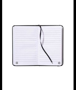 Quaderno  con copertina in PU riciclato con fogli a righe (80 pag.)