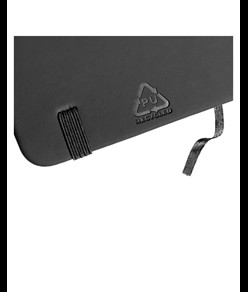 Quaderno  con copertina in PU riciclato con fogli a righe (80 pag.)