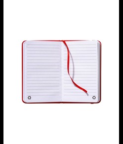 Quaderno  con copertina in PU riciclato con fogli a righe (80 pag.)