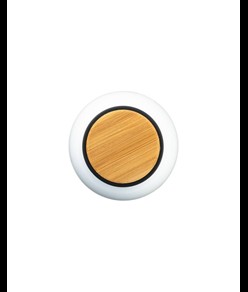 Borraccia in alluminio con tappo con inserto in bambù, 500 ml