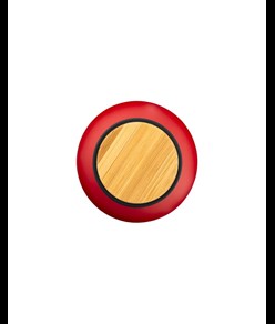 Borraccia in alluminio con tappo con inserto in bambù, 500 ml