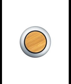 Borraccia in alluminio con tappo con inserto in bambù, 500 ml