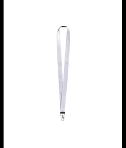 Nastro da collo in poliestere riciclato R-PET con moschettone e sgancio di sicurezza