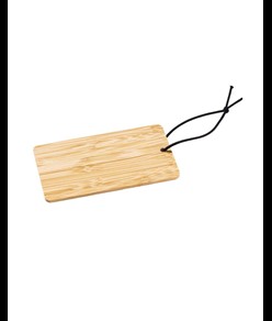 Etichetta porta indirizzo per bagagli in bambù