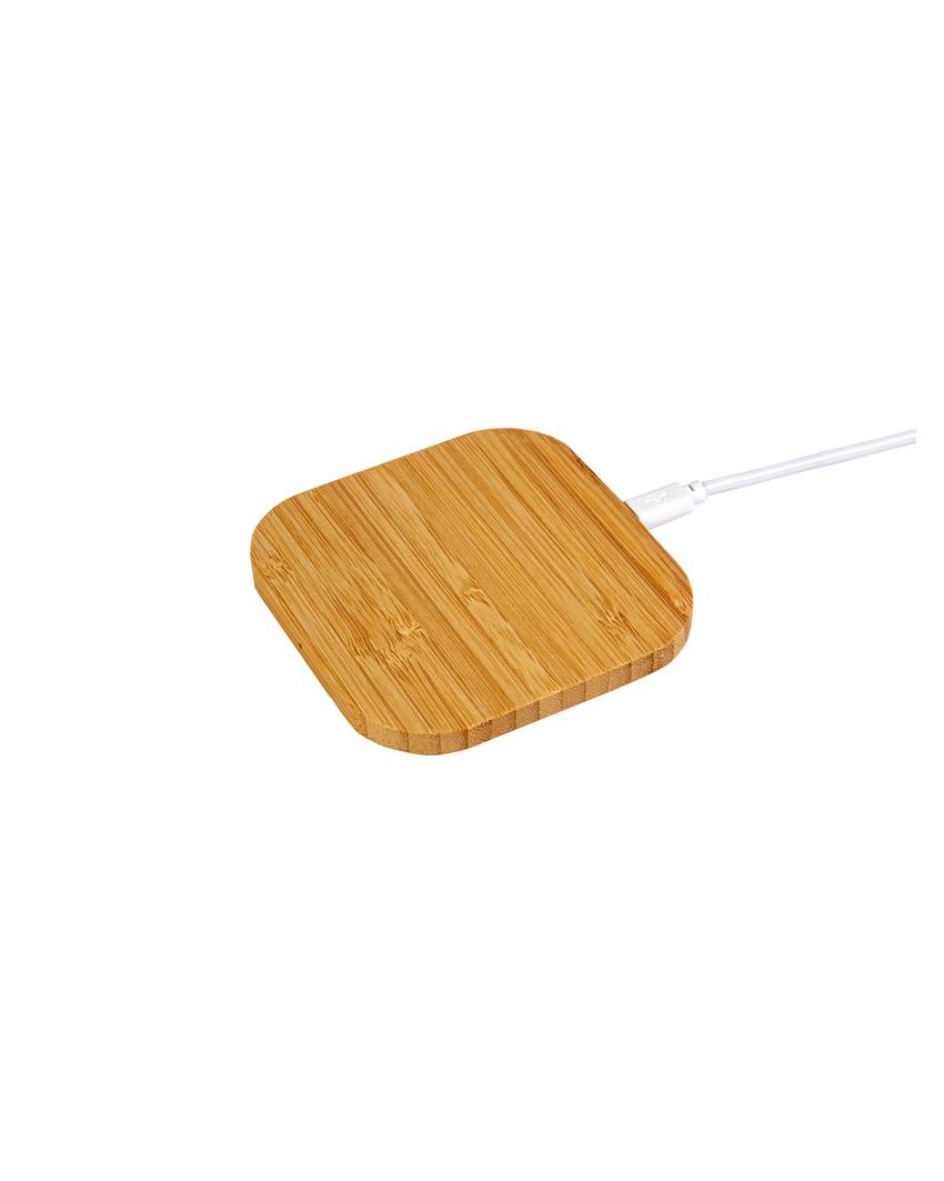 Base di ricarica wirless in bambù