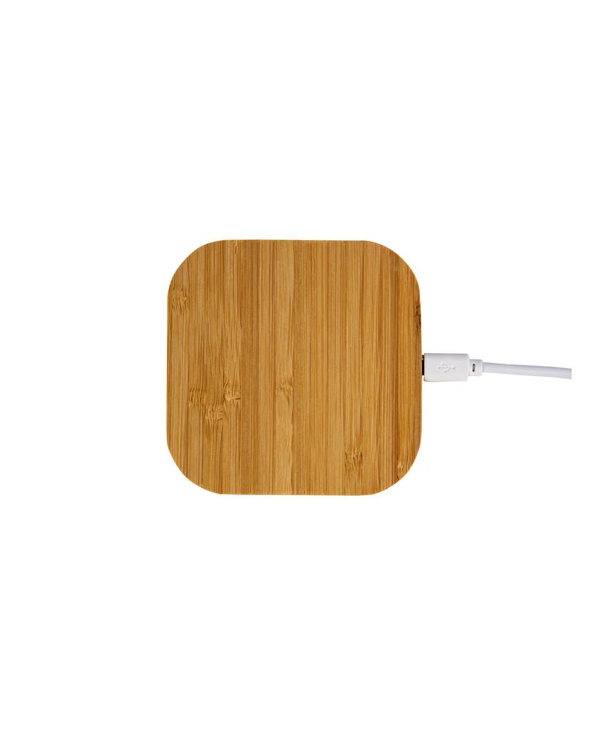 Base di ricarica wirless in bambù