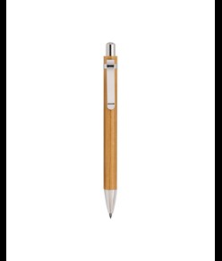 Matita a lunga durata in bambù, con clip in metallo.