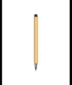 Matita righello a lunga durata cancellabile in bambù, con gommino touch screen