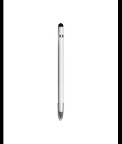 Matita a lunga durata cancellabile in alluminio, con gommino per touch screen e gomma