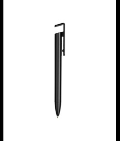 Penna twist in PP e paglia di grano con stand porta cellulare