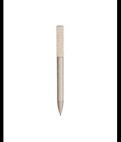 Penna twist in PP e paglia di grano con stand porta cellulare