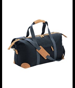 Borsa duffle in canvas  riciclato. Tracolla regolabile e removibile con fibbie in metallo Demi - Design Milano