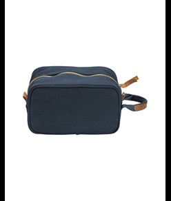 Beauty case in canvas riciclato  con maniglia laterale Demi - Design Milano