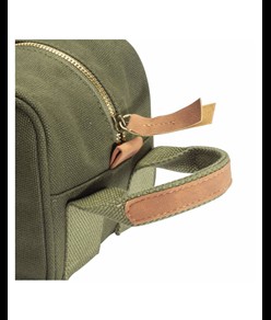 Beauty case in canvas riciclato  con maniglia laterale Demi - Design Milano