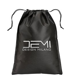 Sacchetto in tnt 80 g/m2 con chiusura a strozzo, 50 x 75 cm Demi - Design Milano