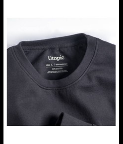 Felpa girocollo 100% tessuto rigenerato Utopic