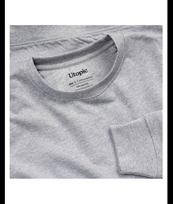 Felpa girocollo 100% tessuto rigenerato Utopic