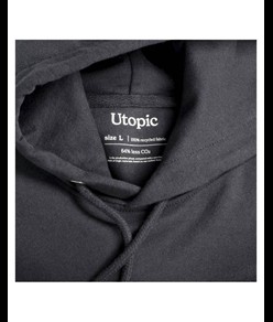 Felpa con cappuccio 100% tessuto rigenerato Utopic