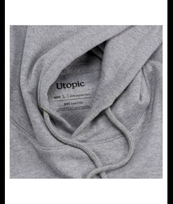 Felpa con cappuccio 100% tessuto rigenerato Utopic