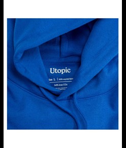 Felpa con cappuccio 100% tessuto rigenerato Utopic