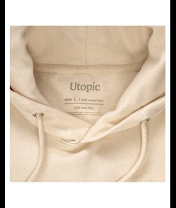 Felpa con cappuccio 100% tessuto rigenerato Utopic
