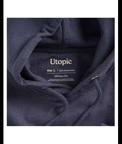 Felpa con cappuccio 100% tessuto rigenerato Utopic