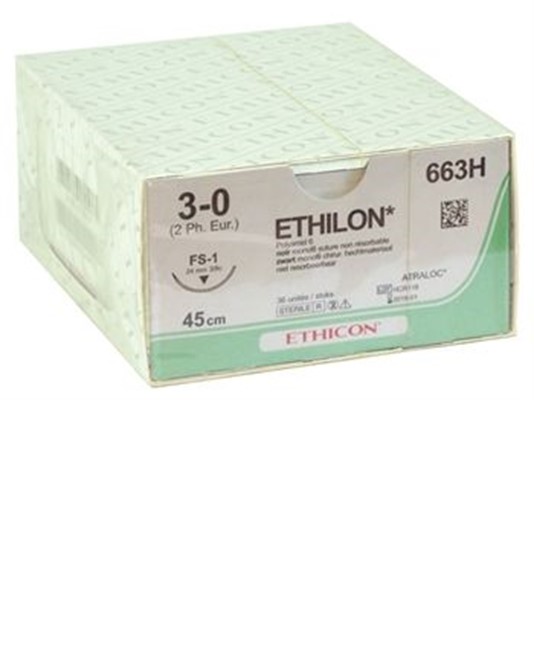 Sutura monofilamento colore nero  Ethilon Sutura monofilamento colore nero  Ethilon