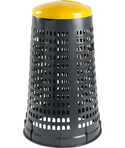 Trespolo portasacco in plastica con coperchio