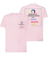 T-shirt personalizzata con stampa lato cuore e schiena T-shirt personalizzata con stampa lato cuore e schiena