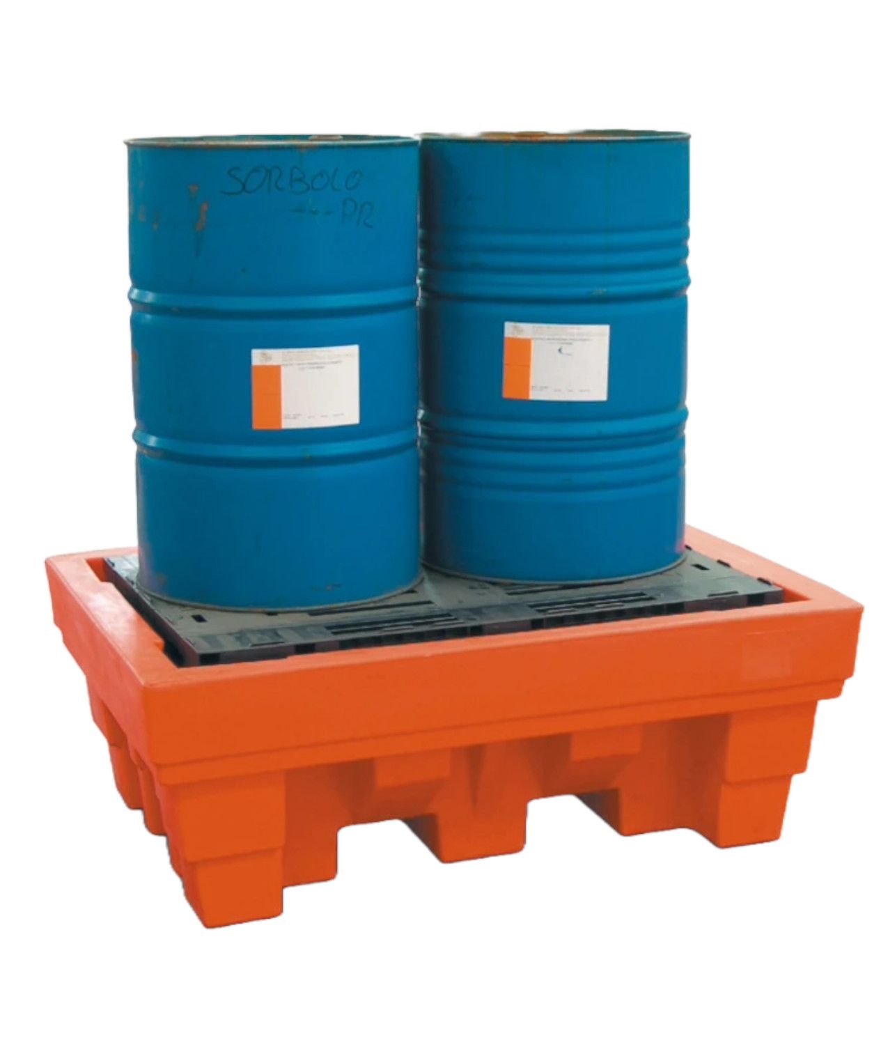 Vasca di raccolta in polietilene per fusti