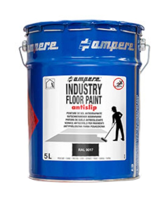 litri di vernice antiscivolo Ampere INDUSTRY FLOOR PAINT ANTISLIP litri di vernice antiscivolo Ampere INDUSTRY FLOOR PAINT ANTISLIP