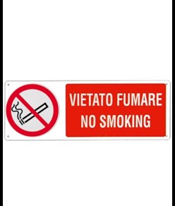 Cartello vietato  fumare no smoking