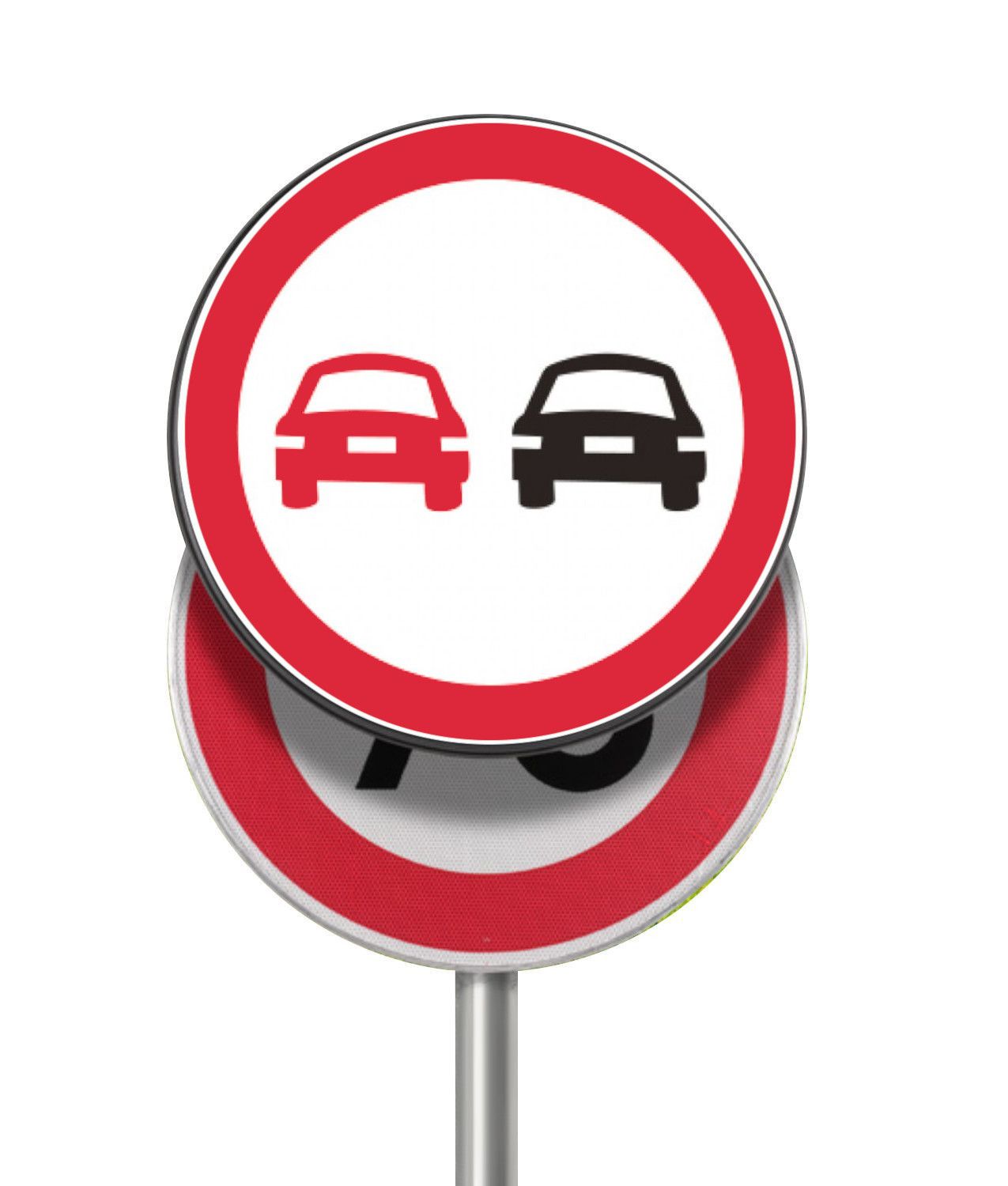 Pannello per copertura/sostituzione temporanea dei cartelli stradali tondi