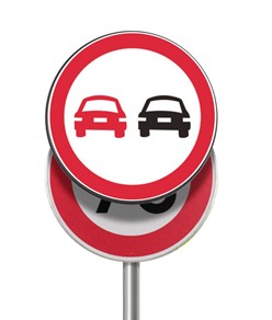 Pannello per copertura/sostituzione temporanea dei cartelli stradali tondi