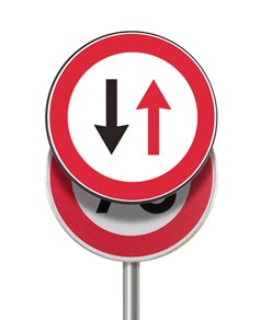 Pannello per copertura/sostituzione temporanea dei cartelli stradali tondi