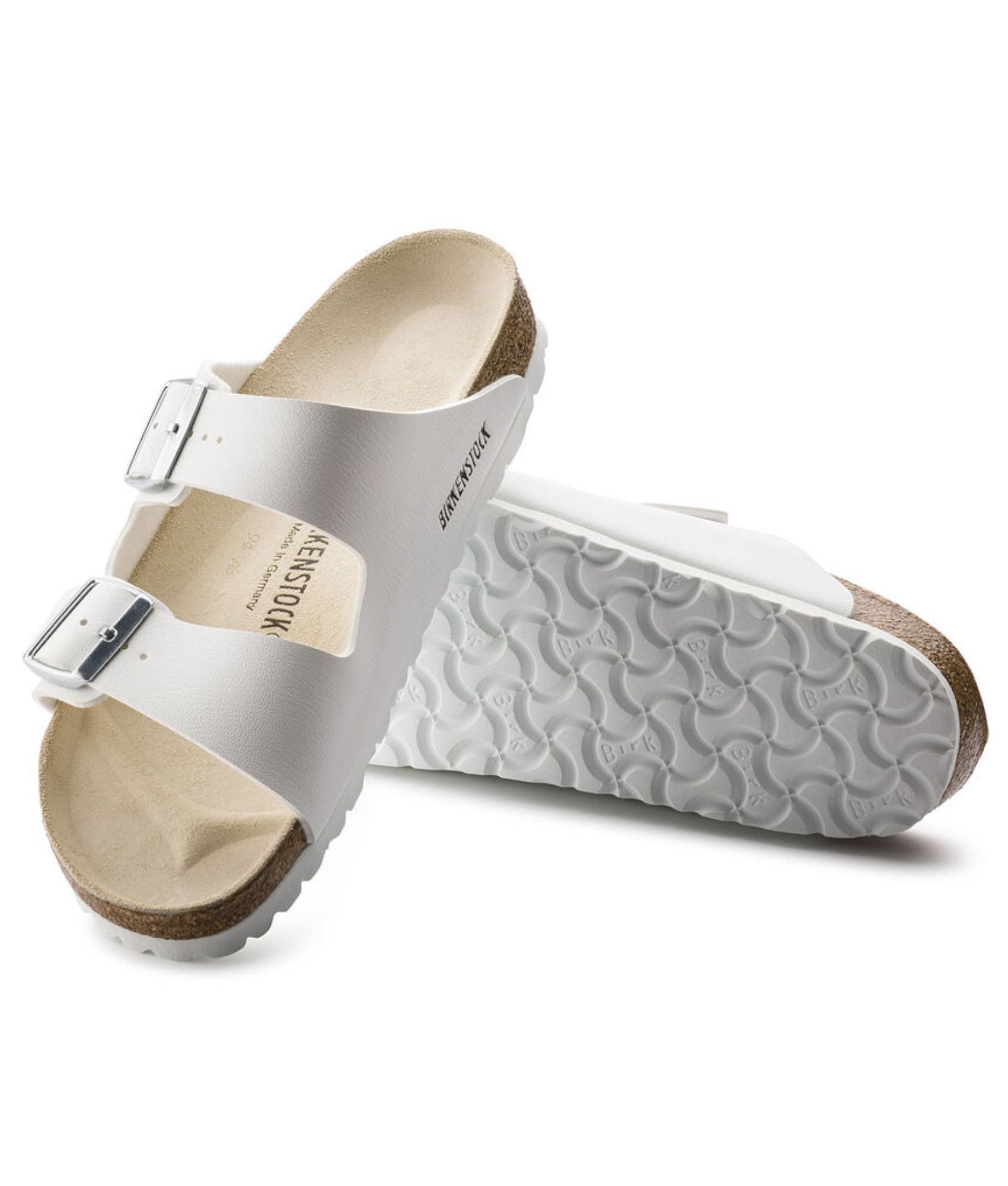 Sandali bianchi da lavoro leggeri Birkenstock Arizona SL