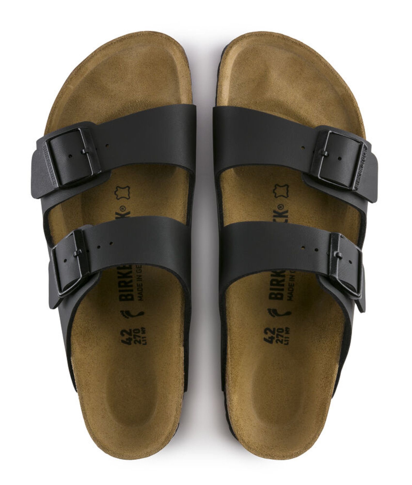 Sandali neri da lavoro leggeri Birkenstock Arizona SL