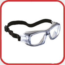 Occhiali a maschera graduati con fascia elastica